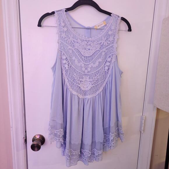 Altard State Whimsy Lace Tank Size Medium Soft Girl Coquette Lolita Girly - Picture 1 of 6
